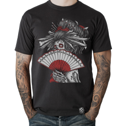 Painful clothing -  geisha black tattoo t shirt