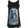 Painful Clothing - Debardeur femme Half skull calavera