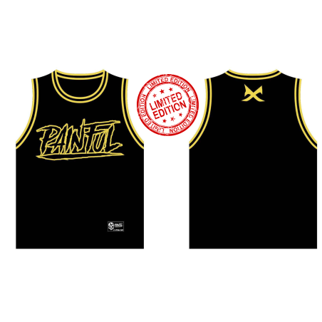 Painful clothing -  limited YELLOW AND BLACK EMBROIDERED TANK