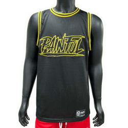 Painful Clothing - EDITION LIMITEE Débardeur basket jaune et noir