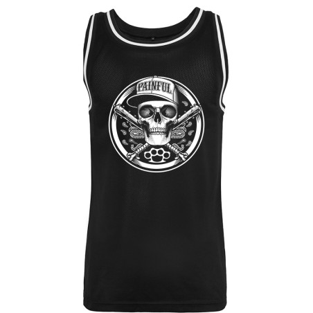 Painful clothing - Basketball tank with hardcore design