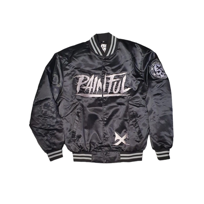 Painful clothing - VESTE SATIN NOIR