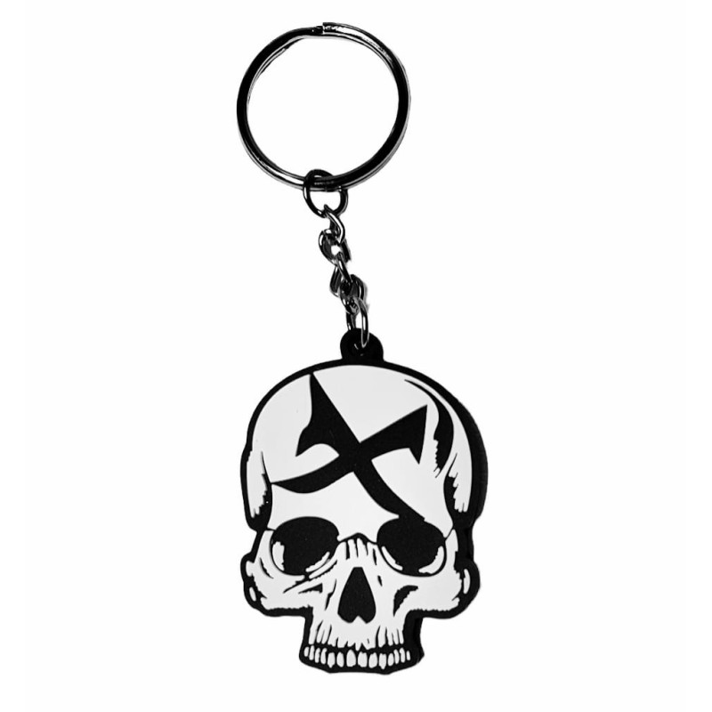 Painful clothing - silicon keyring with skull