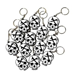 Painful clothing -  silicon keyring with skull