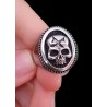 Painful clothing - skull steel ring