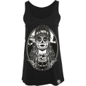 woman tank half skull 