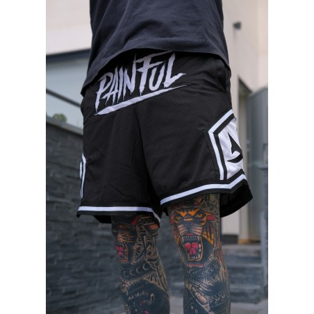 Painful clothing -  limited  EMBROIDERED basket short