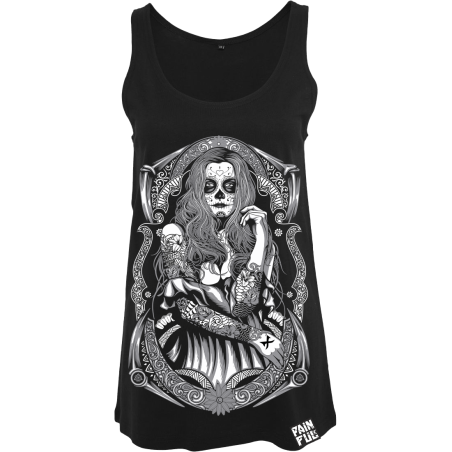 Painful clothing -   Lady Calavera woman tank