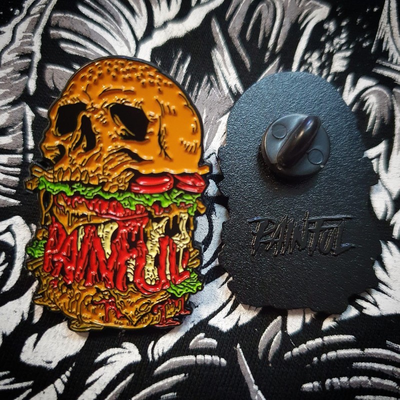 Painful clothing -  BURGER enamel pin