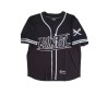 Painful clothing -  Black baseball jersey shirt