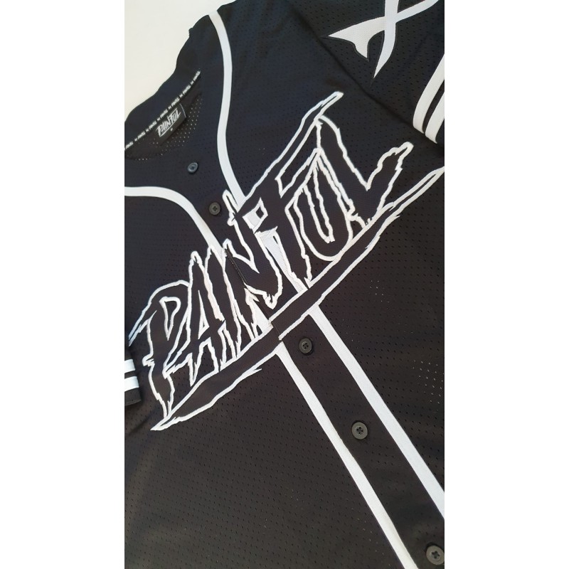 Mens black baseball jersey discount