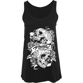 Débardeur femme Double skull