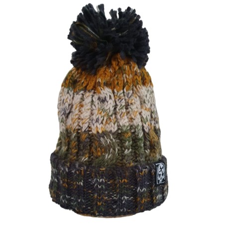 bonnet sport d'hiver homme femme en maille jacquard et pompon by French  Disorder.