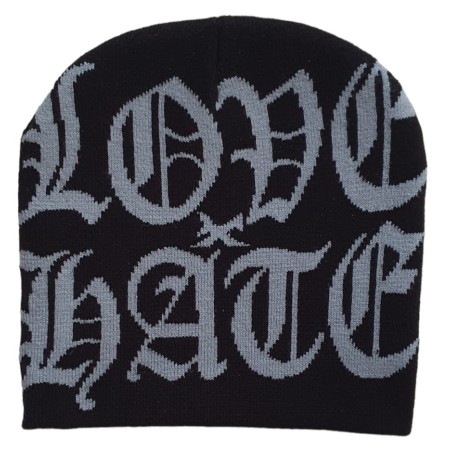 Bonnet Love Hate Noir