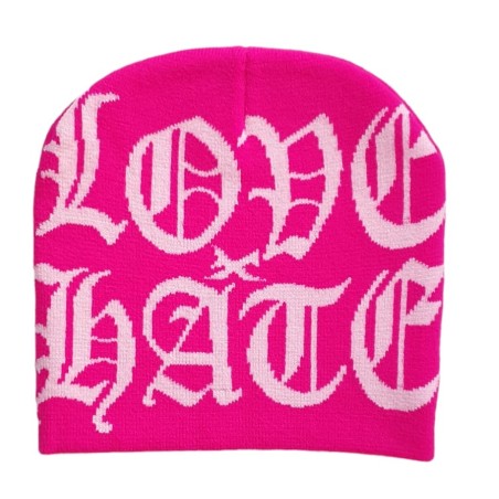 Love Hate Beanie Pink