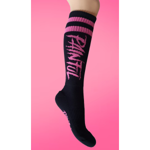 Pink trash socks