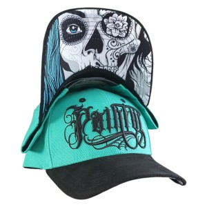 Halfskull baseball cap