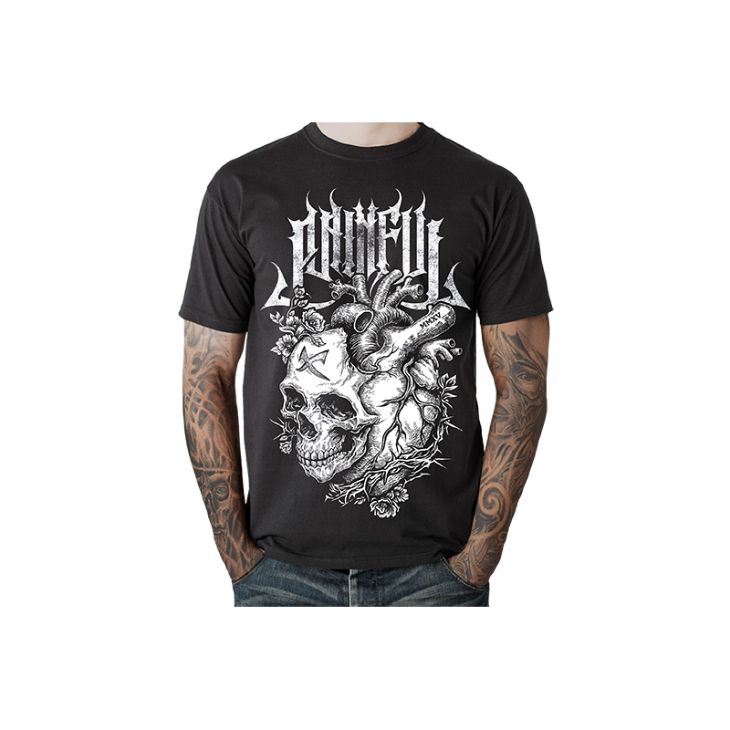 T shirt Skull Heart