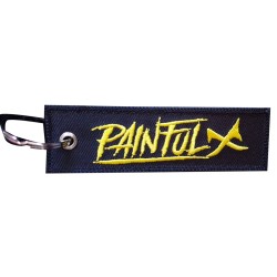 Painful clothing - trash logo keyring