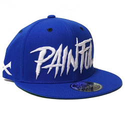 Painful clothing - casquette bleu royal trash logo