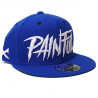 Painful clothing - Trash logo royal blue snapback