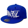 Painful clothing - Trash logo royal blue snapback