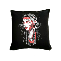 Painful clothing - Testa rossa pillow cover