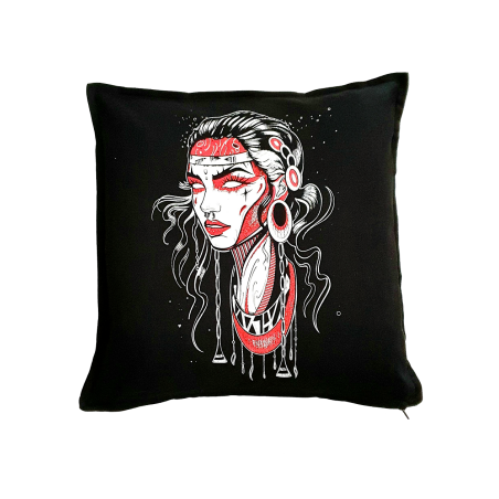 Painful clothing - Testa rossa pillow cover