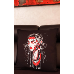 Painful clothing - Testa rossa pillow cover